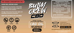 CBD oil infused with Reishi, Turkey Tail & Chaga mushrooms