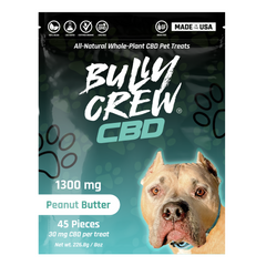 CBD Treats For Dogs & Pets - Peanut Butter Flavor - 1300 mg - 45 count