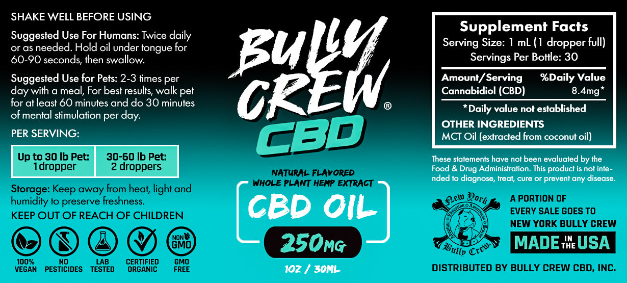 250 mg CBD Oil For Dogs