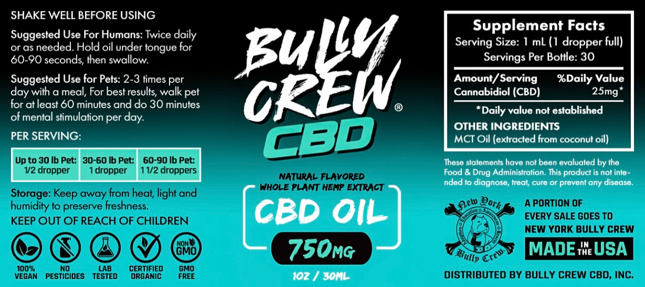 750mg CBD Oil For Dog