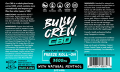 3500mg Freeze Natural Menthol Roll On - Bully Crew CBD