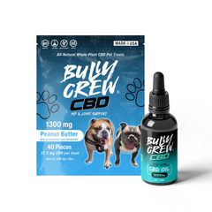 CBD Oil & Pet Treat Hip & Joint Support Combo Pack