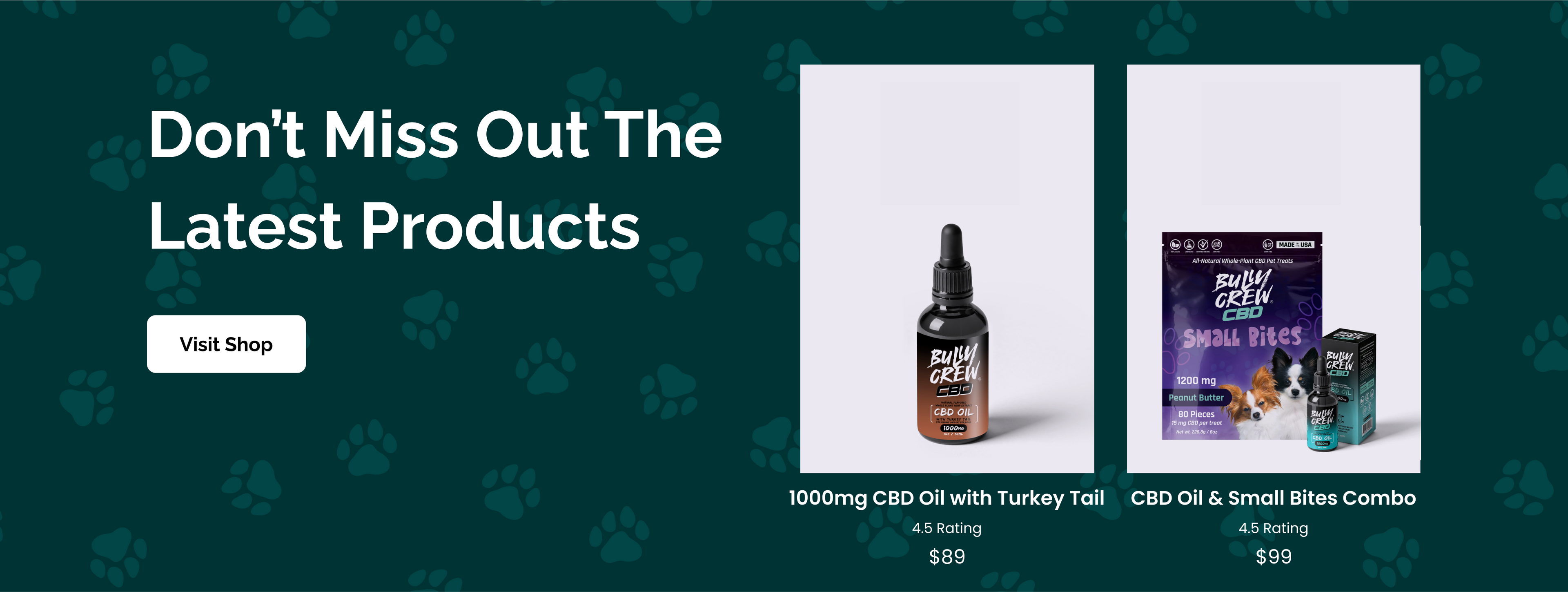 CBD PRODUCTS FOR YOUR PET'S 