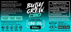 500mg CBD Oil - Safe for Humans & Dogs - Bully Crew CBD
